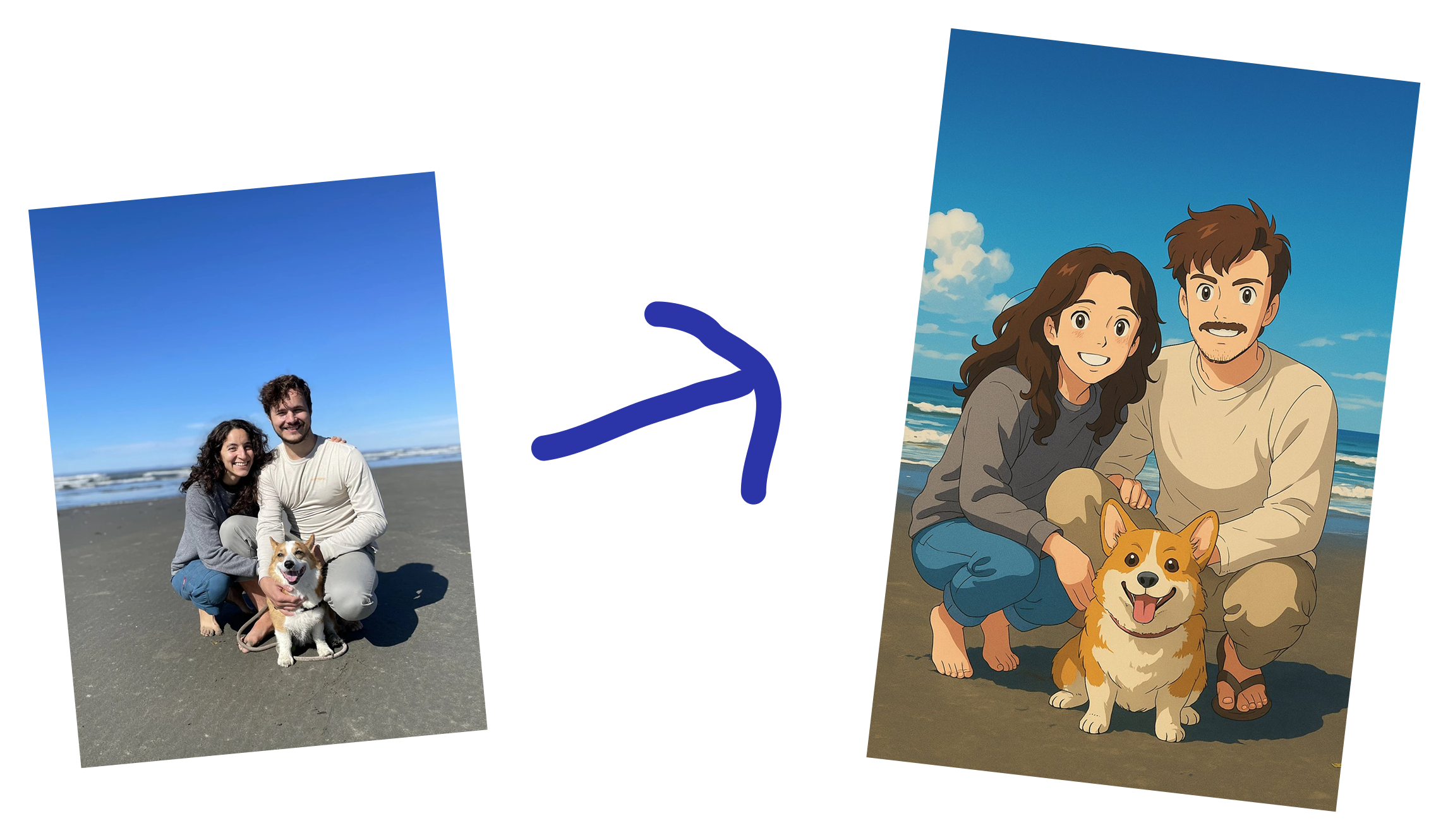 Ghibli-style transformation example